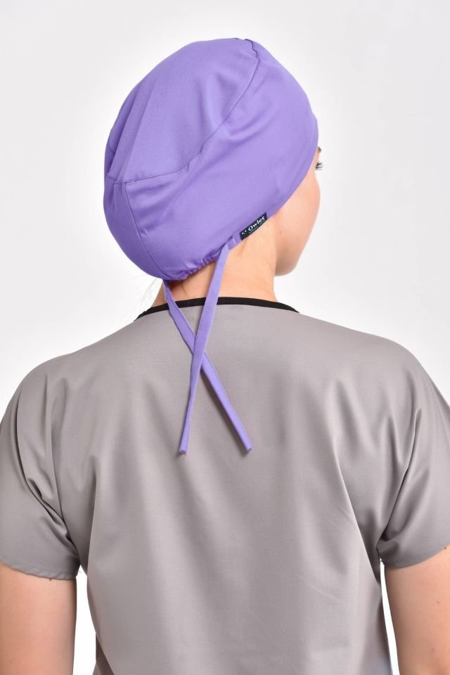 Lila Likralı Cerrahi Bone